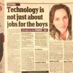 daily mail clipping caroline jones carrick article letter STEM